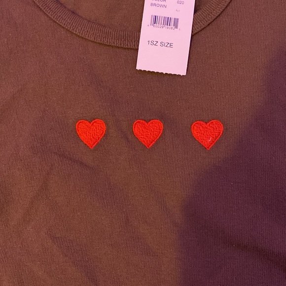 nwt brown brandy heart tank (rare?) - Picture 2 of 4